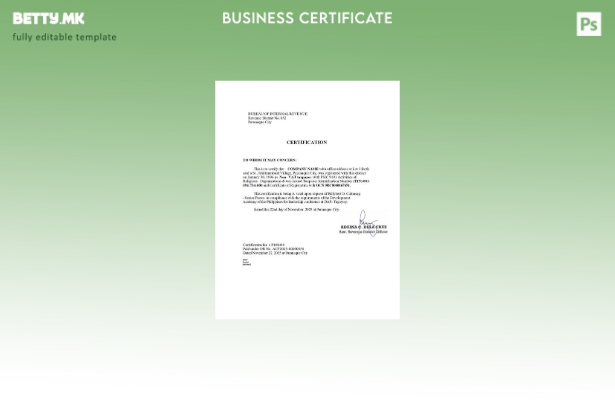 модерен стил Филипини за даночна потврда Шаблон за Word и PDF